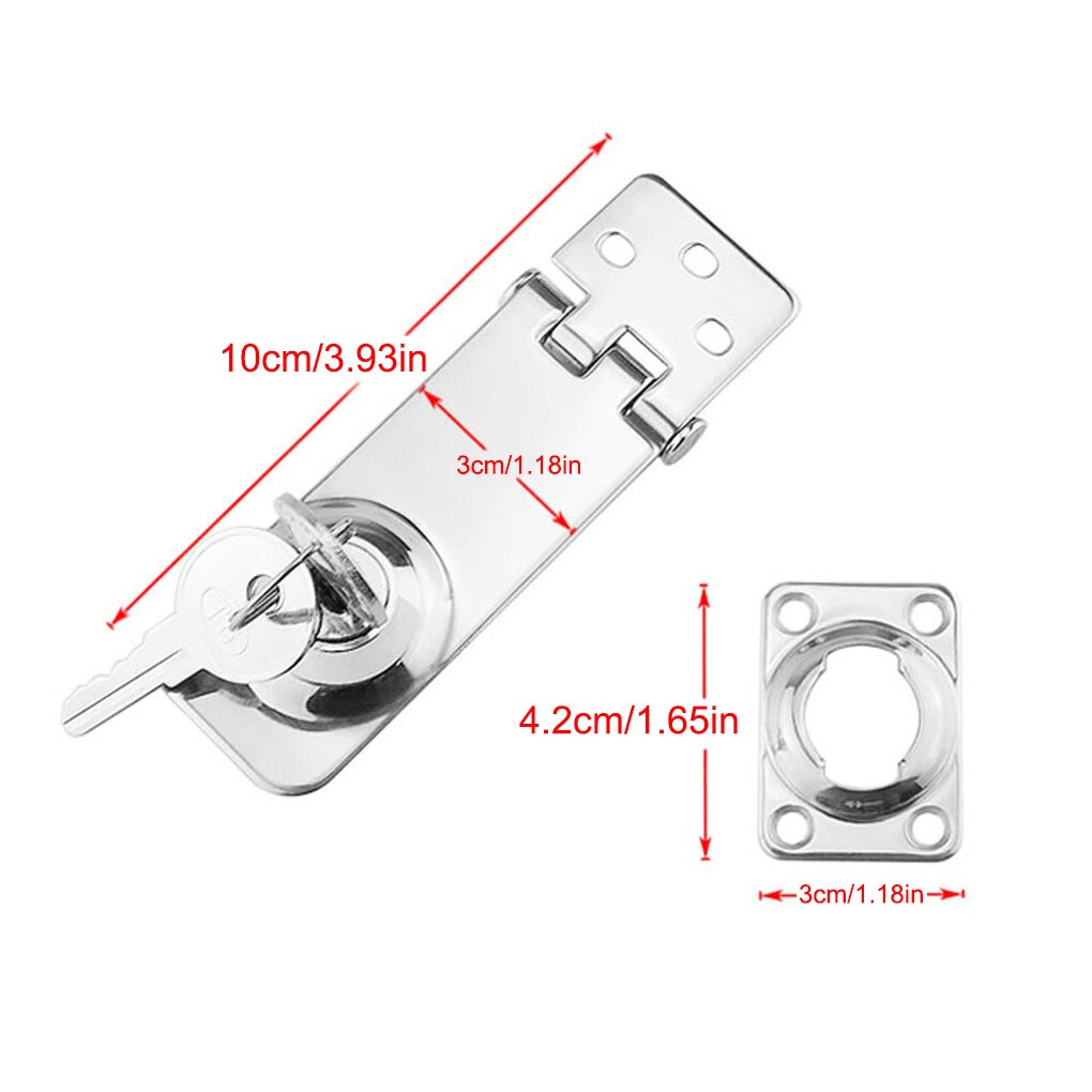 Door Hatch Latch Boat Locking Hasp Portable Safe Lockable Mirror Polished Fishing Boats Kayak Lock