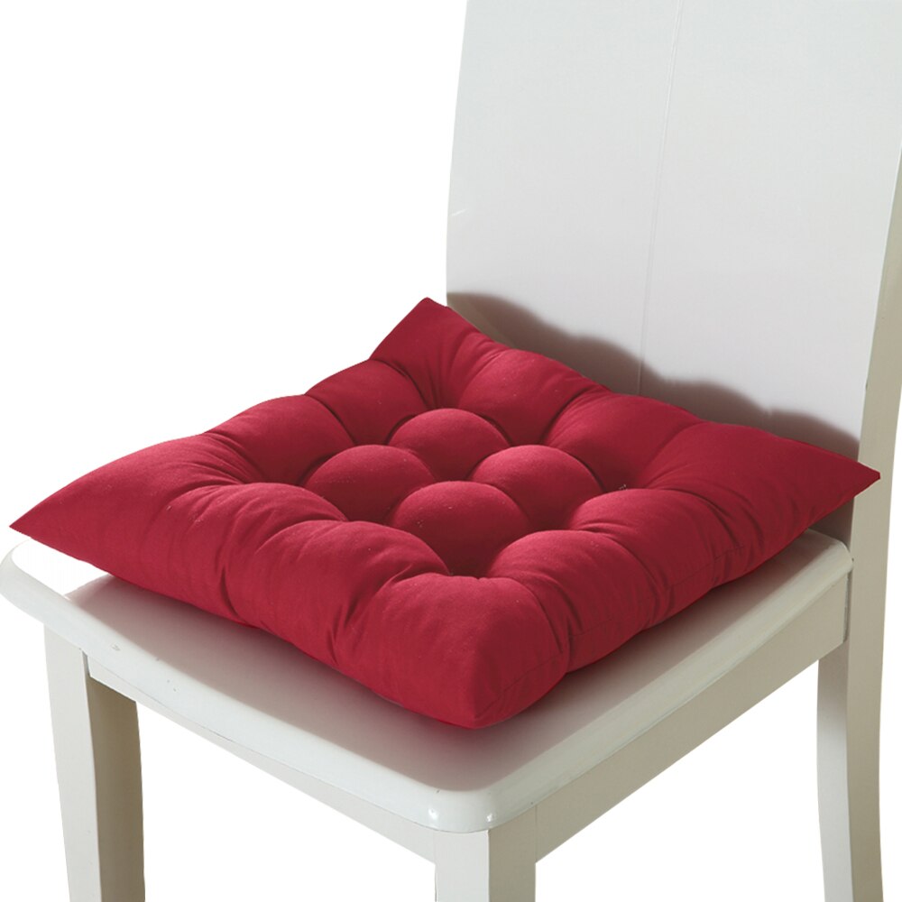 Kamer 1/2/4 Pcs Kussen Winter Kantoor Kussen Stoel Achterbank Kussen Sofa Kussen Hip Kussen 37x37cm: ZD08
