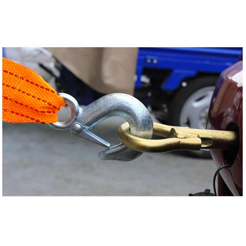 Automobile Trekkabel Auto Trekkoord Auto Sleepkabel Strap Pull Touw Met Haken Voor Heavy Duty Auto Nood