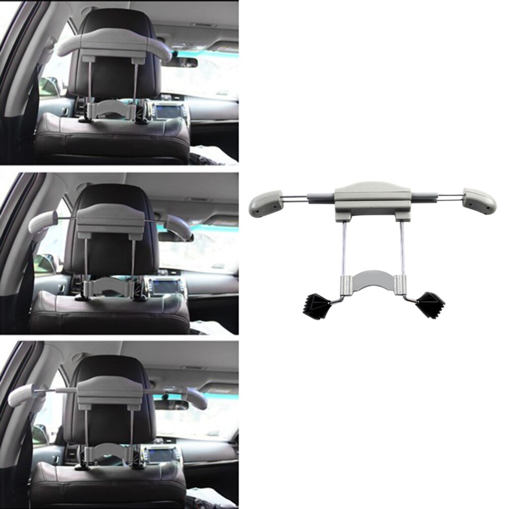 Auto Seat Hoofdsteun Hanger Kledingrek Mini Kleerhanger Voor Jas Suits Shirts (Beige)
