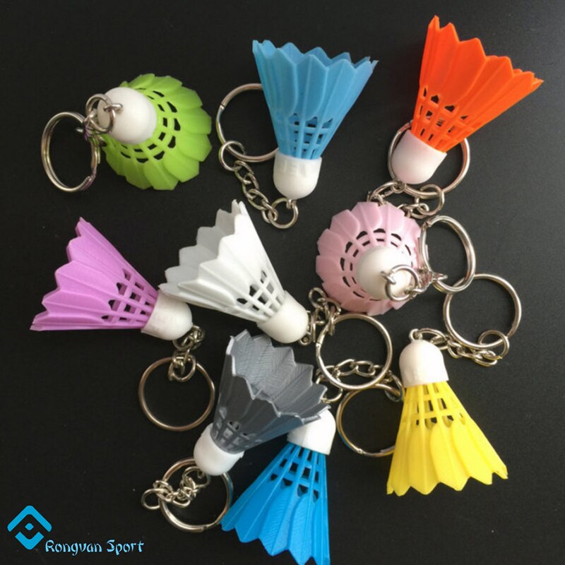 20 Stks/partij Badminton Shuttle Badminton Accessoires-Sleutelhanger Sport Sleutelhanger Voor Badminton Club Souvenir