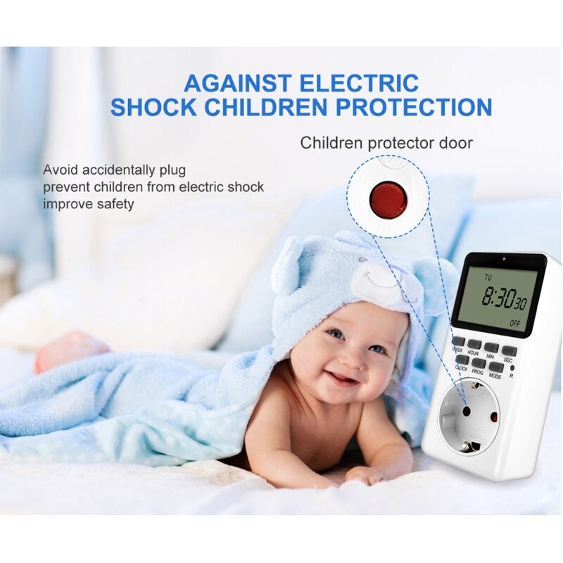 Outlet Timer, Digital Programmable Timer，Heavy Duty Smart Indoor Timer 23GB