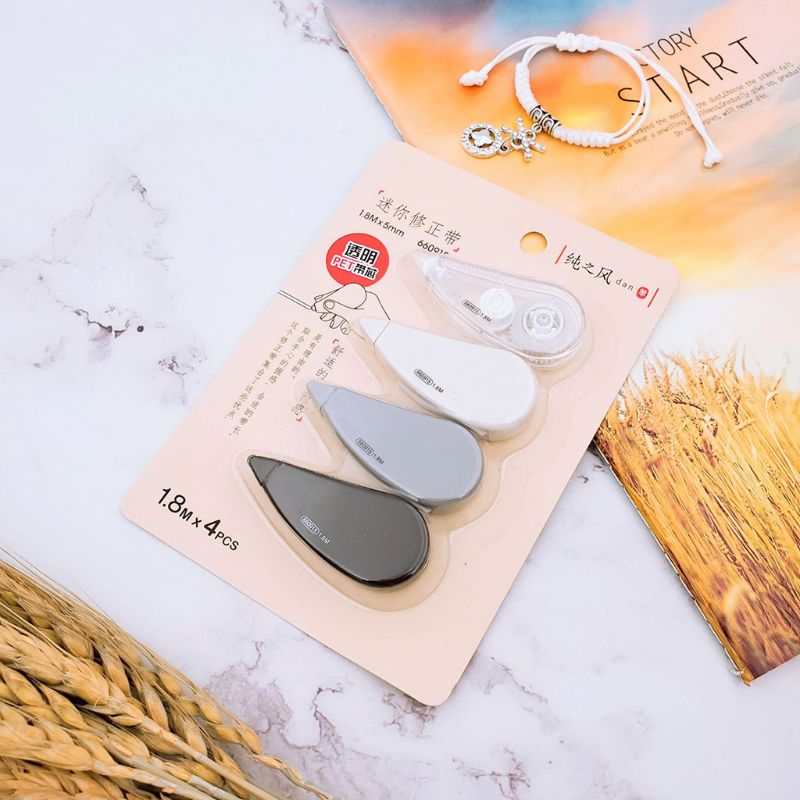 4pcs/set Mini Correction Tape Corrector Kids Student Altered Tapes School Supply