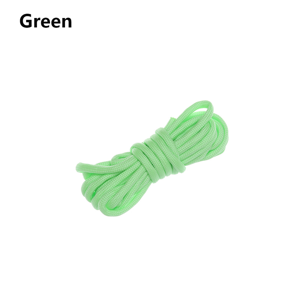 Alta qualità 25/50/100FT metri sopravvivenza Paracord corda luminosa campo bagliore Paracord 550LB 9 fili cordino corde corde all&#39;aperto: green / 100FT