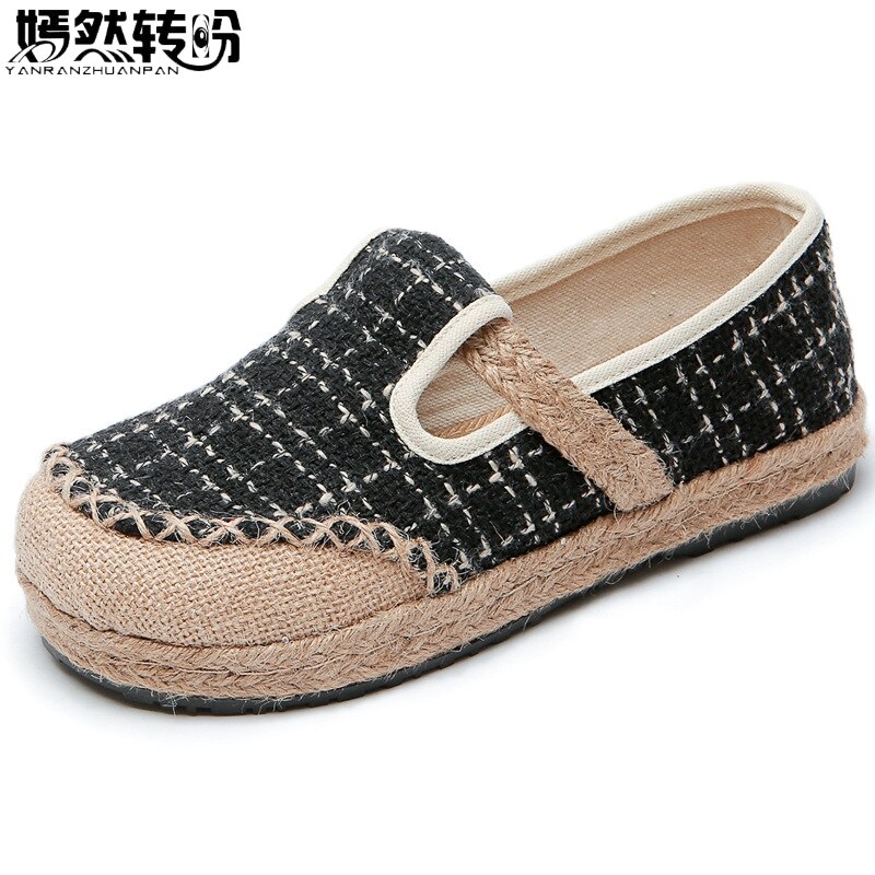 Lente Vrouwen Linnen Schoenen Originele Single – Grandado