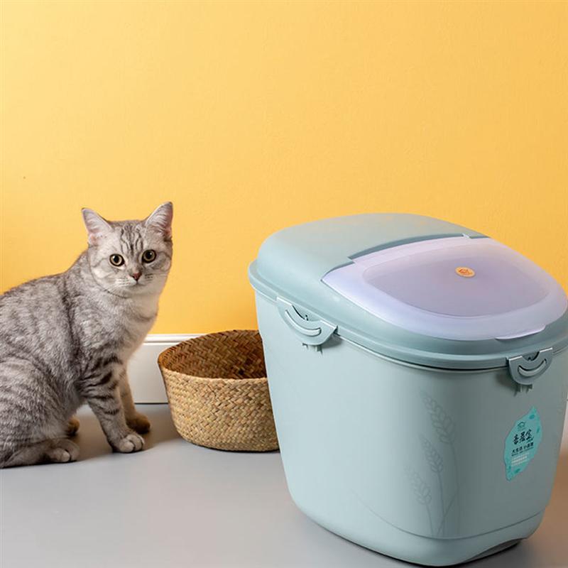 10Kg Keuken Collectie Rijst Emmer Insect-Proof Vochtbestendige Verzegelde Rijst Cilinder Korrel Hondenvoer Huishoudelijke Opslag rijst Doos