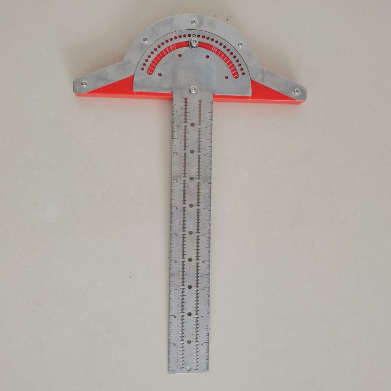 Metal Stainless Steel Woodworkers Edge Angle Rulerdesign Ruler One-foot Multi-purpose Comfortable and Durable