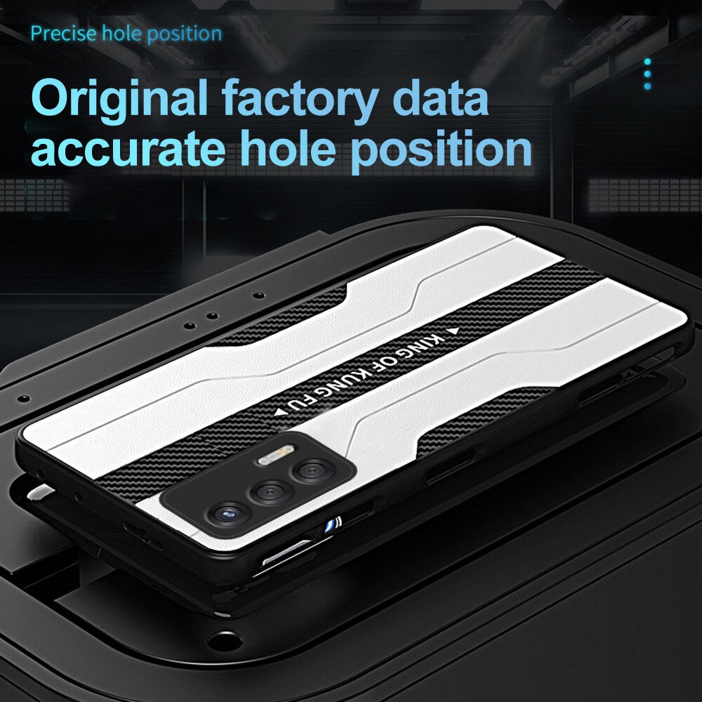 Voor Oppo Realme Gt 5G Case Carbon Fiber Back Lederen Telefoon Cover Realmi Realmy G T Neo Realmegt Camera bescherming Tpu Soft Coque