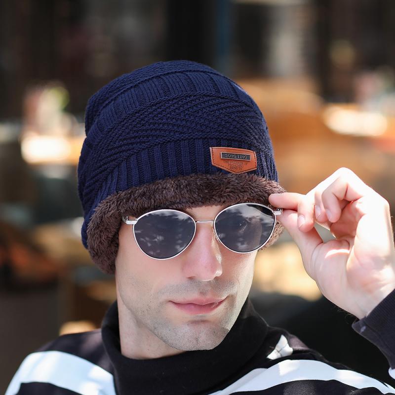Winter Hats Beanie Hat Winter Cap Men Women Wool Scarf Caps Knitted Thick FleHat Outdoor Equipment Winter Warmer Equipment