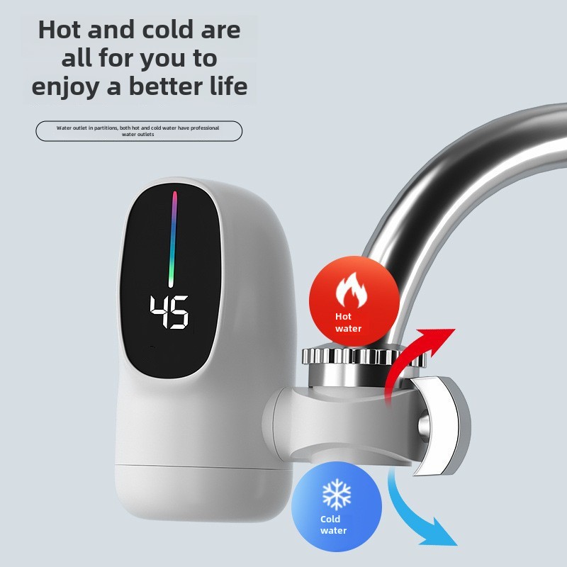 Sofortiger Heizhahn, Warmwasserhahn, Durchlauferhitzer, elektrischer Küchenarmatur, schnell erhitzender Warmwasserbereiter, Wasserhahn 3000 W