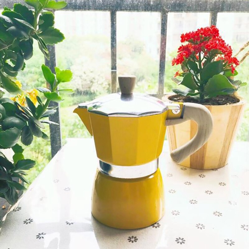 Alumiini italialainen moka espresso kahvinkeitin suodatin liesi potti 6 kuppia
