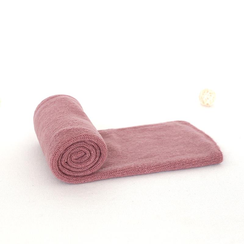 Newborn Wraps Thick Fabric Knit Stretch Wrap Baby Swaddle Cocoon Posing Layer Newborn Blanket Prop Infant Photography Props