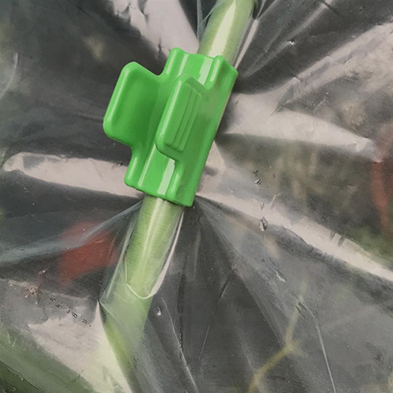 24 Pcs Plastic Greenhouse Snap Clamps Film Buckle Clamps Plastic Pipe Clamps