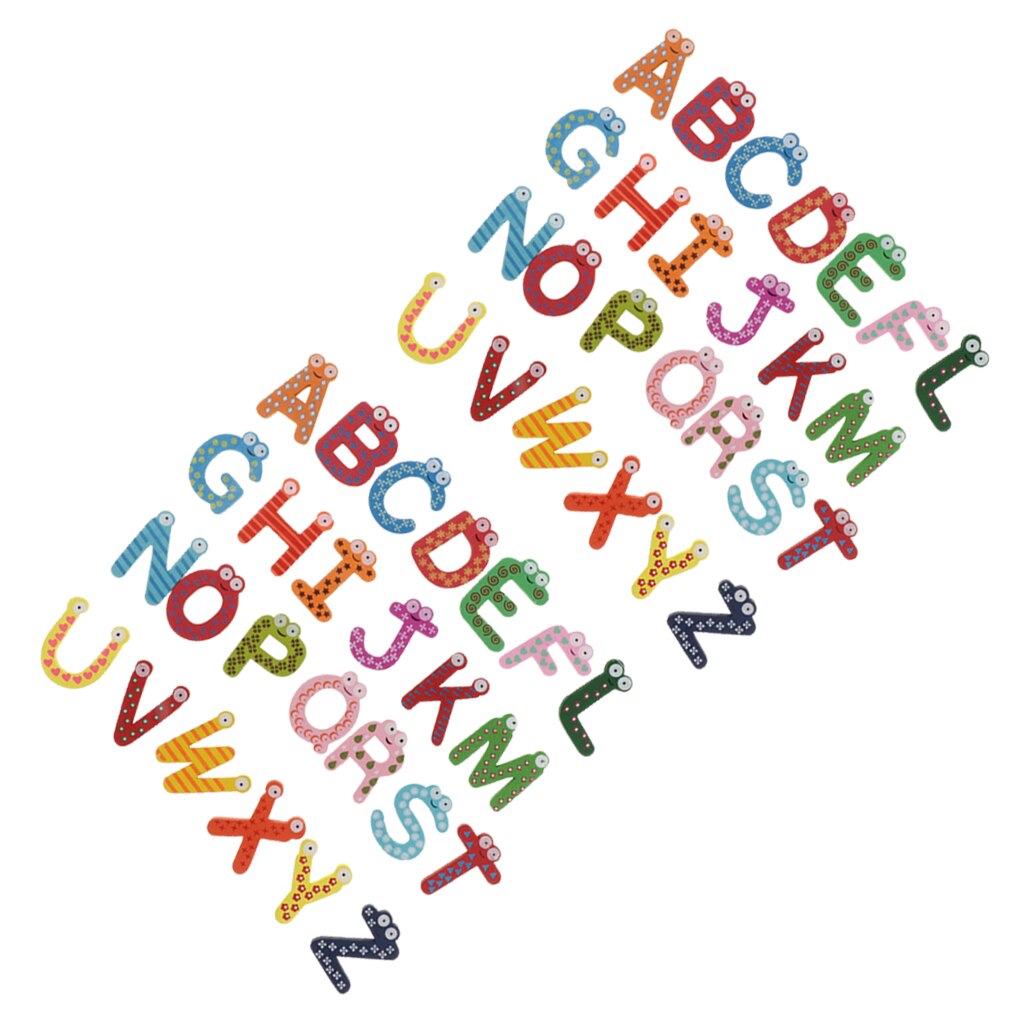 2 Sets Wooden Magnetic Capital Letters Fridge Magn Vicedeal 2 sets wooden magnetic capital letters fridge magn vicedeal