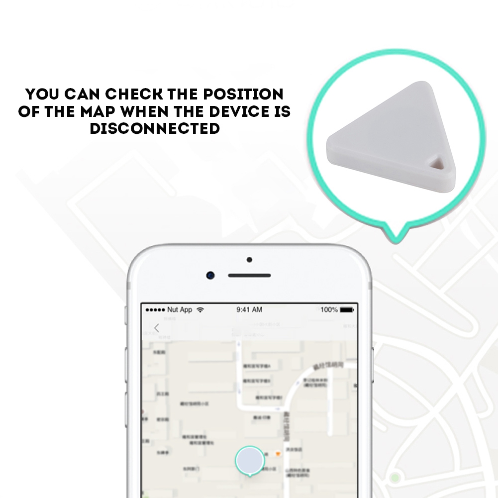 Mini Bluetooth Tracker Bag Wallet Key Pet Anti-lost Smart Finder Locator Alarm