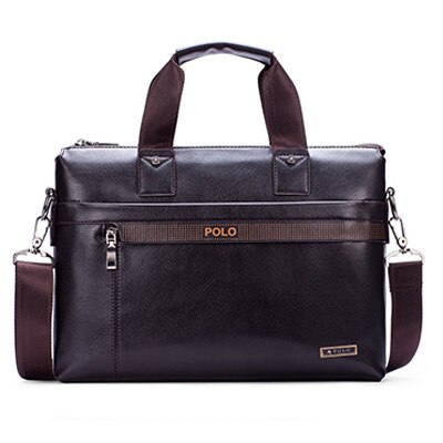 De Simple Dot famosa de los maletín bolsa Ptgirl bolsa de ordenador portátil de cuero Casual Hombre bolsos de bandolera bolsa de мужские сумки: Brown