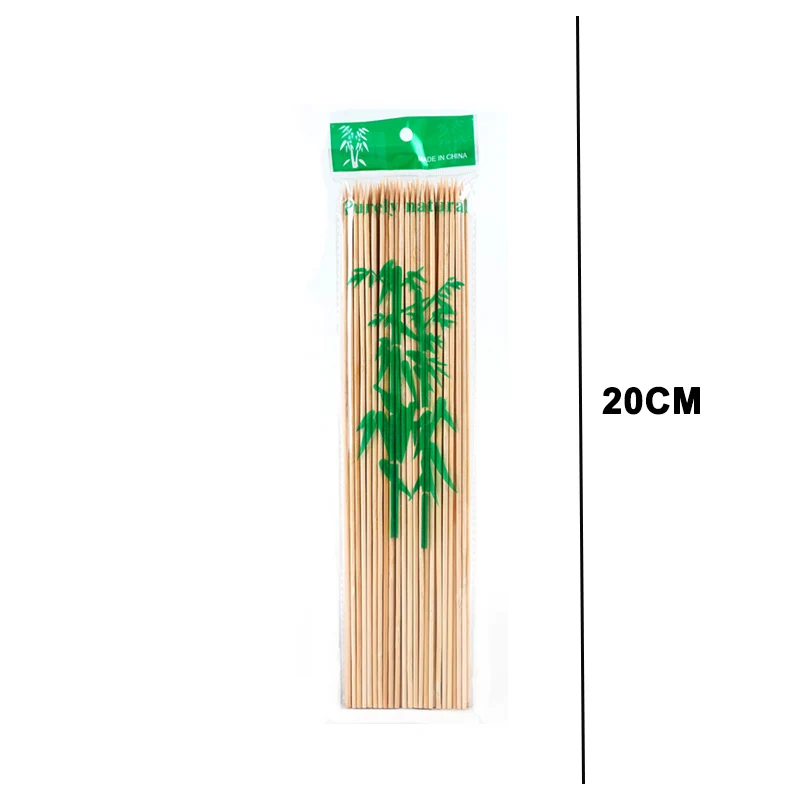 80-100PCS Disposable Fruit Sticks Multi-purpose Bamboo Sticks for Home Party BBQ Dessert Sandwich Food Table Decoration Supplies