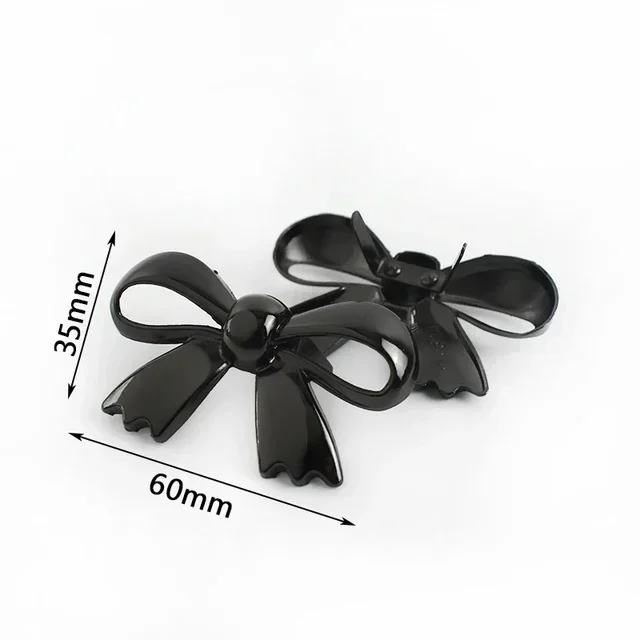 5/10 Stuks Leuke Strik Metalen Decoratie Gesp 30/45/60 Mm Tas Schoenen Clip Sluiting singels Eye-Splice Pin Gespen Boog Knop Accessoire: 3# / Antique Copper
