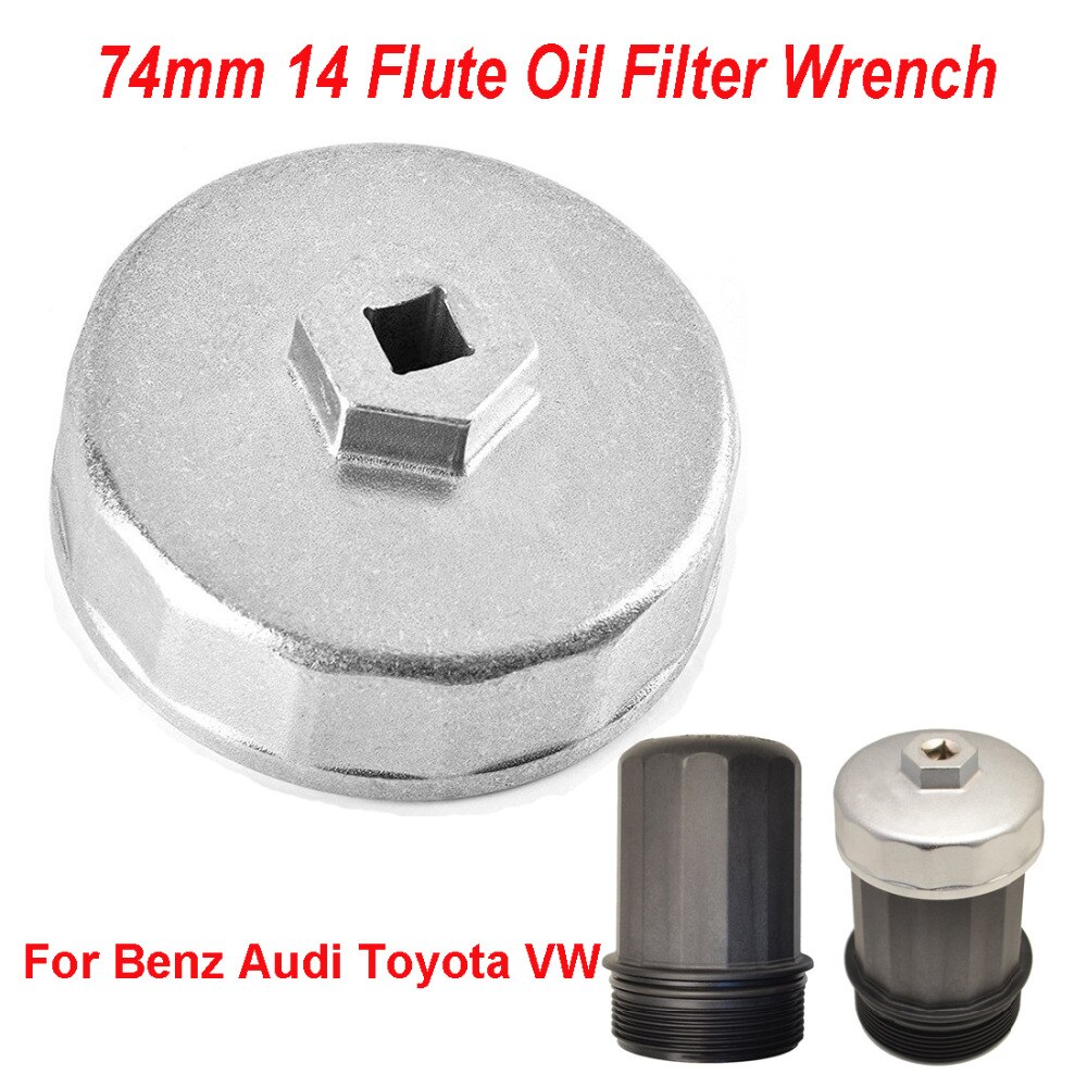 Chuang Qian 74mm 14 flet klucz robić filtra oleju czapka obudowa narzędzie usuwanie gniazda dla Mercedes Benz CLS400/500/55 G500 G550 G55 AMG