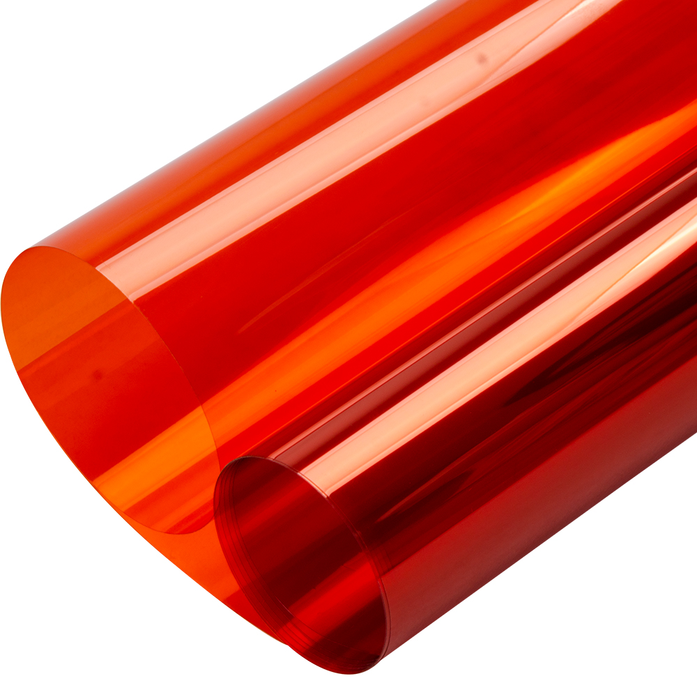 50x300cm Orange Window Film Pravicy Window Sticker Explosion-proof Heat Control Transparent Tint Party Christmas home decor