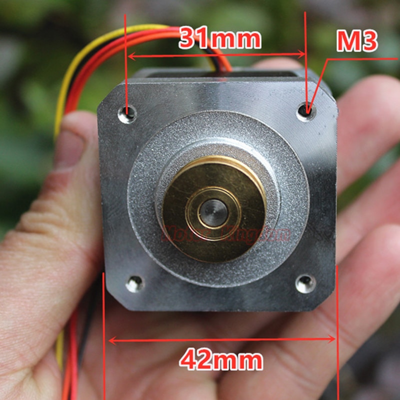 Mikro 42MM Präzision Stepper Motor- 1,8 Grad 2-Phase 4-draht Schrittmotor Synchron Kupfer Getriebe Rolle für CNC 3D Drucker