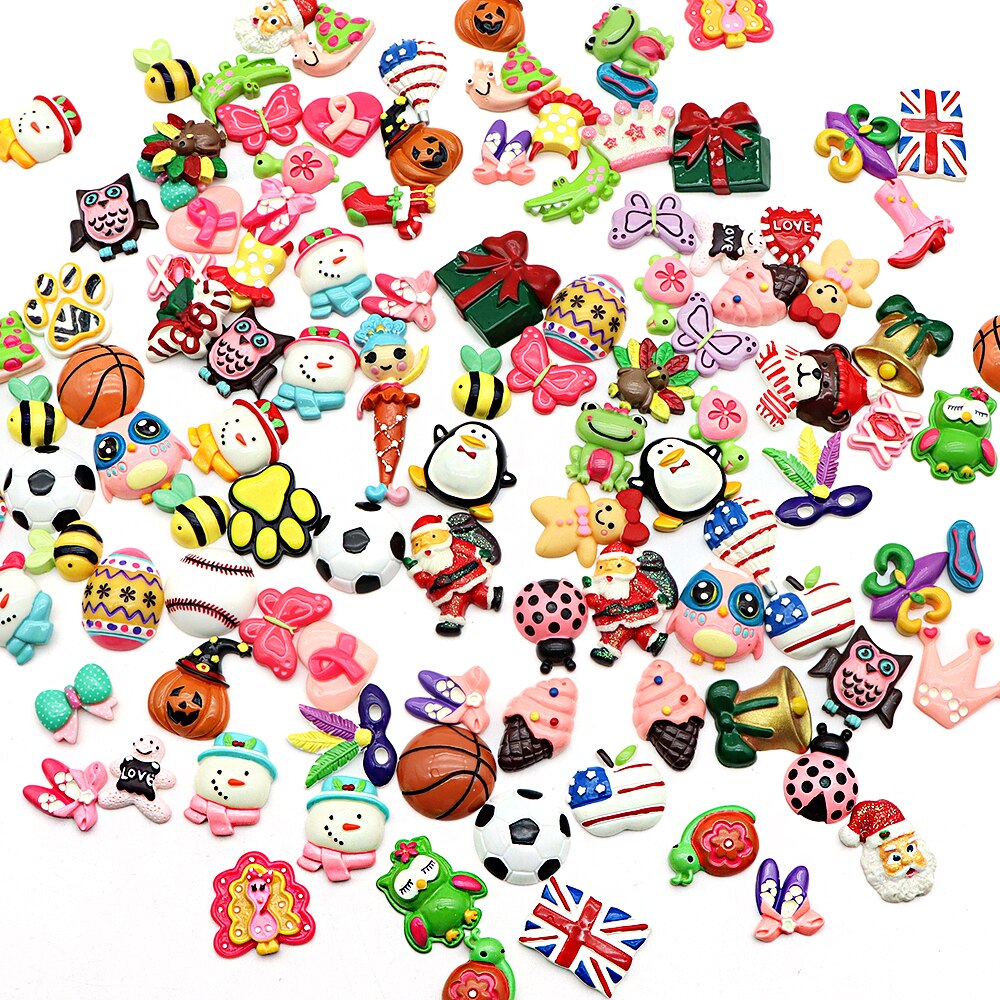 Accesorios David 20 unids/set, accesorios de resina 3D al azar, suministros para manualidades DIY Decoración Juguetes, 1Yc11155