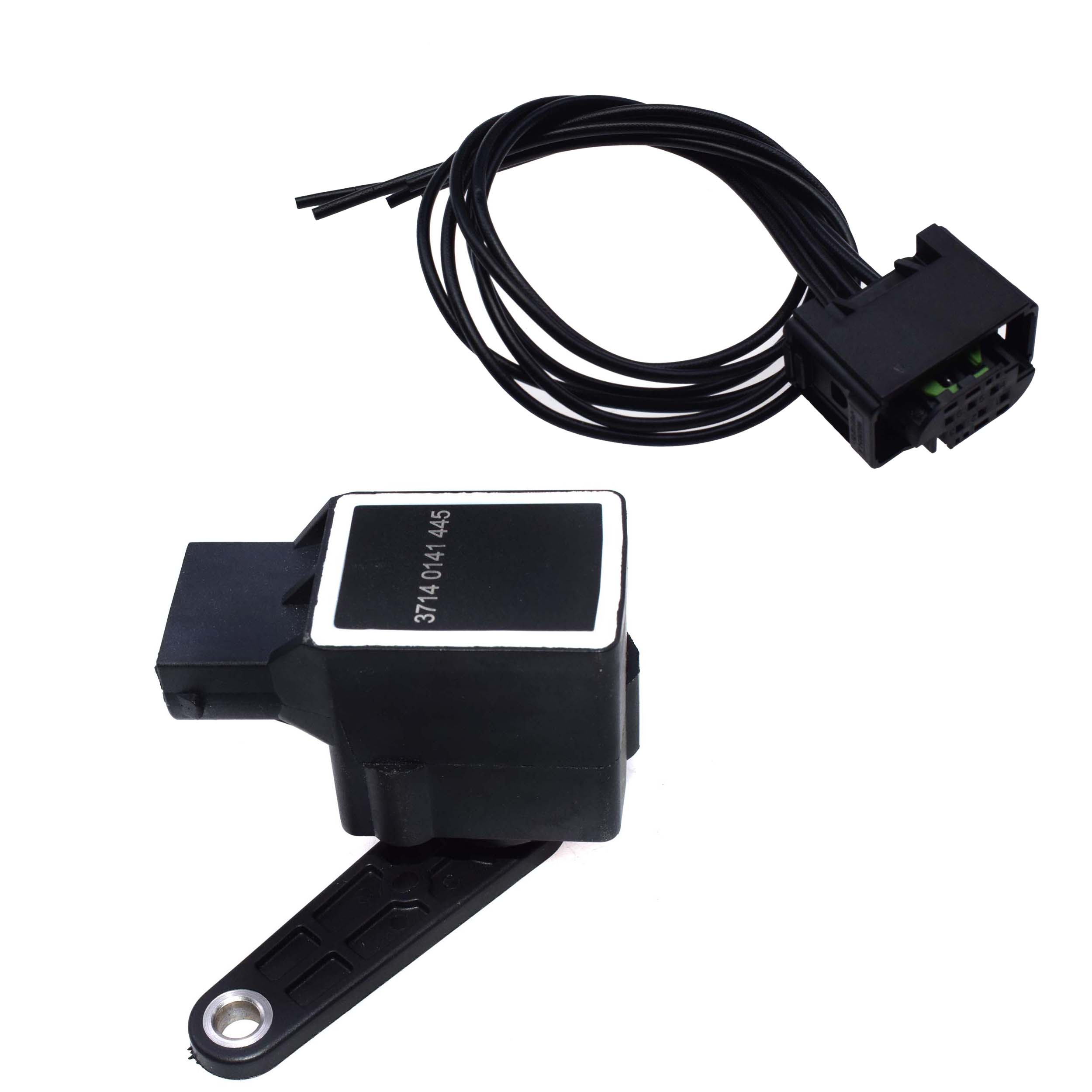 Koplamp Level Sensor Voor Achter 37140141444 37140141445 + Connector Plug Voor Bmw E81 E46 E90 E93 E92 E91 E38 x5 Z4 Z8: Rear Sensor Kit