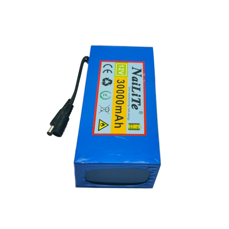 Echtes 100% 12V 30Ah Lithium-ionen akku DC neue tragbare 12,6 V 30000mah batterie mit EU stecker + 12,6 v1a ladegerät