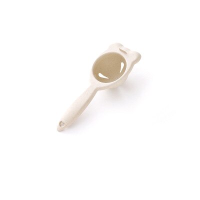 Household Plastic Egg White Separator Egg Yolk Filter Separator Kitchen Baking Egg Tools Kitchen Accessories: Beige