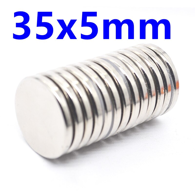 5Pcs Magneet Sterke Magneet Sterke Magneet Rechthoek Neodymium Magneet Magneet Stuk Vierkante Magneet 35x5mm