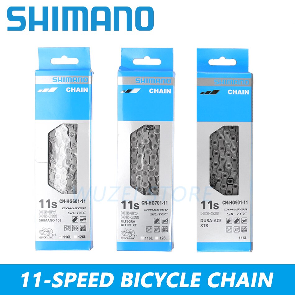 SHIMANO-cadenas de 8/9/10/11/12 velocidades, HG40, HG50, HG53, HG93, HG54, HG95, 4601, HG601, HG701, HG901, 112/116/118 eslabones