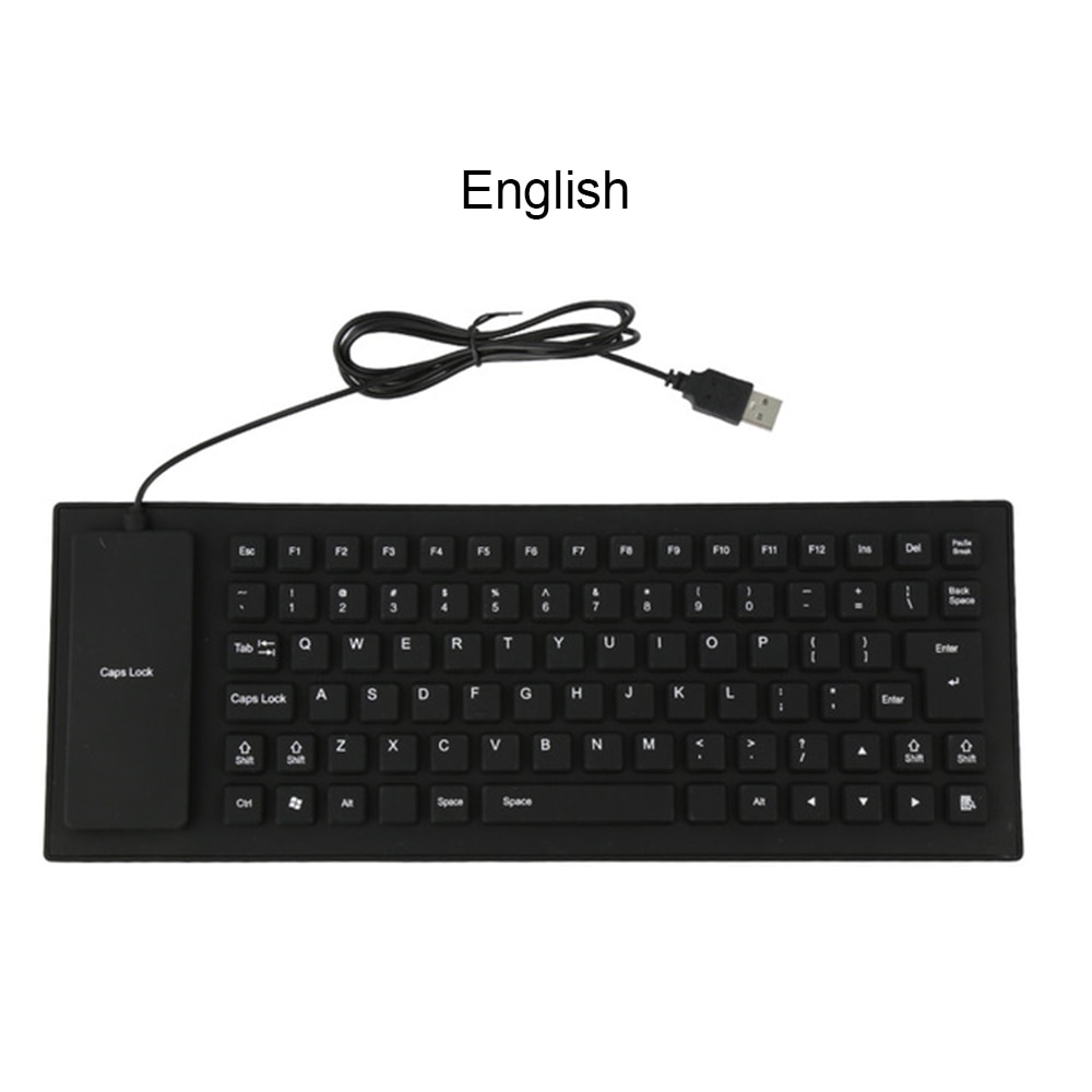 Flexibele Water Slip Siliconen Mini Gaming Keyboard Portable USB Keyboard voor Tablet Computer Laptop PC
