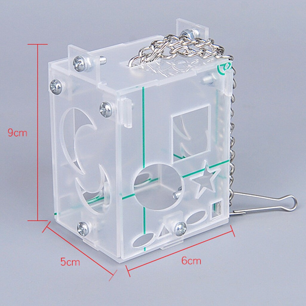 Parrot Foraging Device Educational Toys Parrot Acrylic Puzzle And Fun Feeding Box Assembly Bird Toys Foraging Device