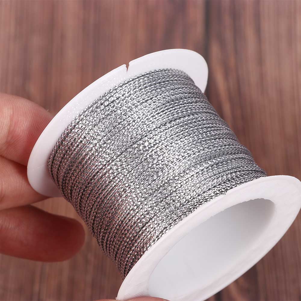 20/60 Meter Touw Goud/Zilver/Rode Koord Draad Koord String Riem Lint Tag Line Armband Maken Geen-slip Kleding