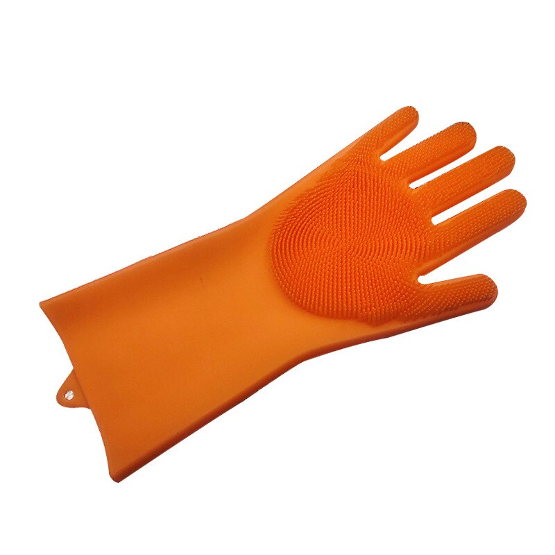 1/2 pc Magie Silikon Geschirr Handschuhe Effiziente Nicht Zu Verletzen Hand Geschirr Reinigung Handschuhe Küche Reinigung Werkzeug Haustier pinsel: 05 / zwei