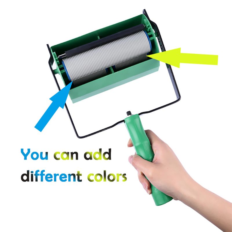 Twee Kleuren Decoratie Verf Schilderen Machine Voor 5Inch Muur Roller Brush Tool 667A