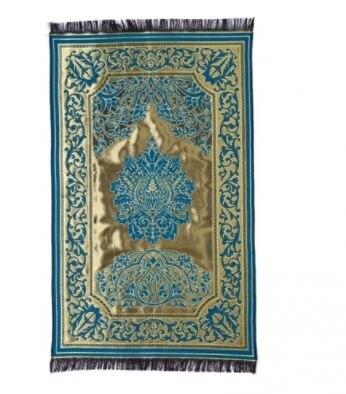 Tafta Seccade Water Blauw Islamitische سجاد صلاة مسلم هدية إسلامية Sijad Salat Moslim Hadiat 'Iislamia Gratis Shİppİng