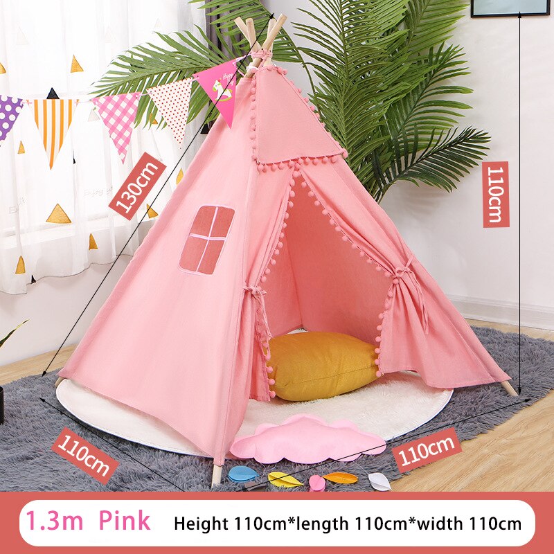 1,3 m/1,6 m Tipi Zelt Für Kinder Tragbare kinder Zelte Tipi Infantil Wigwam Haus Kinder Indoor Outdoor spielen Haus