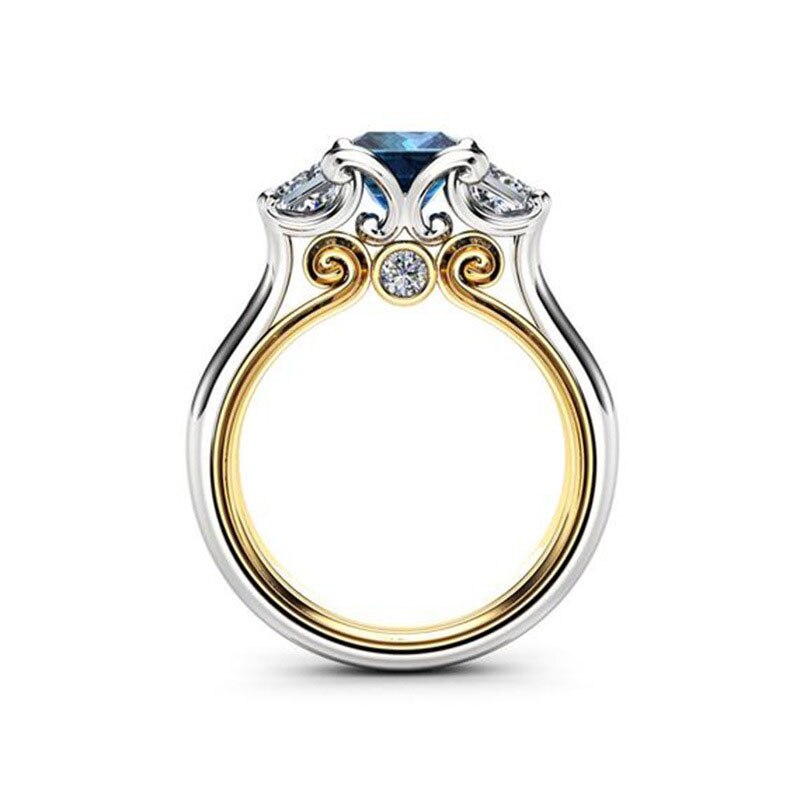 Modyle Blue Zircon Trouwringen voor Vrouwen Engagement/Partij Sieraden Dames Beste