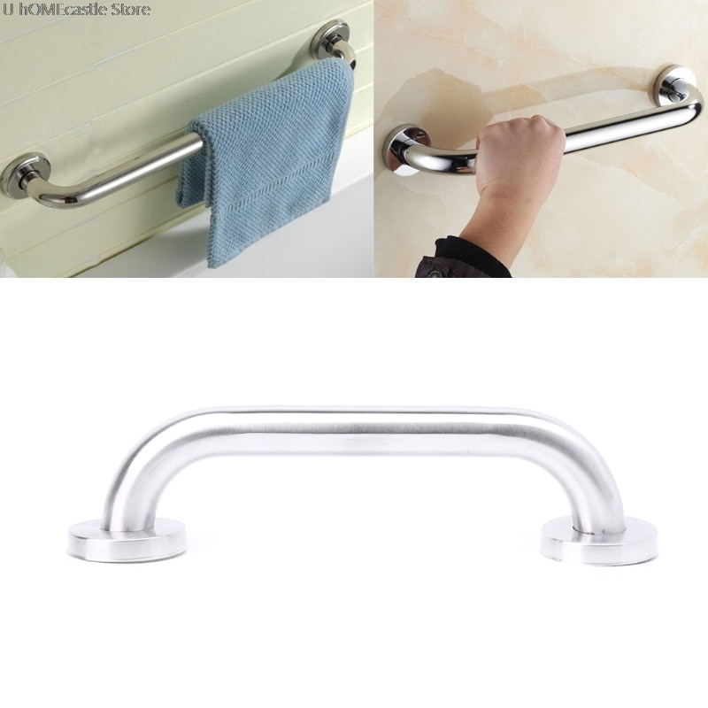 25cm Bathroom Shower Tub Handrail Stainless Steel Safety Toilet Support Rail Grab Bar Handle