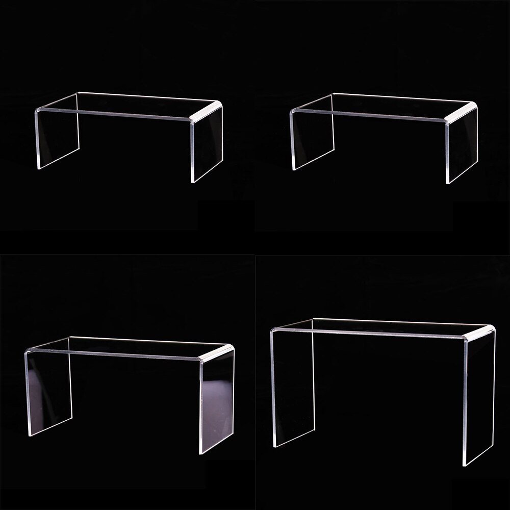 S/M/L Acrylic Transparent U-shaped Display Stand Cosmetics / Nail Polish / Shoes / Bag / Doll Shopping Mall Display Rack