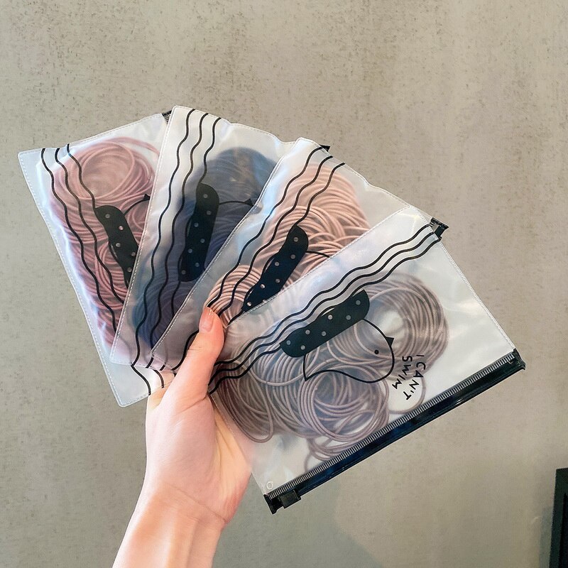 100 pièces/sac fille cheveux anneaux cheveux accessoires queue de cheval en caoutchouc cheveux corde haute élastique cheveux corde Braider tête corde pour les filles