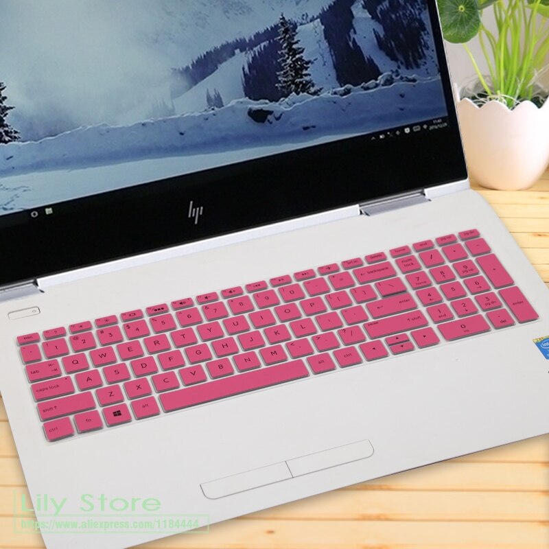 15 inch Laptop Keyboard Cover Protector voor HP Pavilion Power Gaming Laptop 15 t 15-cx0001la 15-cx0095tx 15-cx0101tx 15-cx0102tx: pink