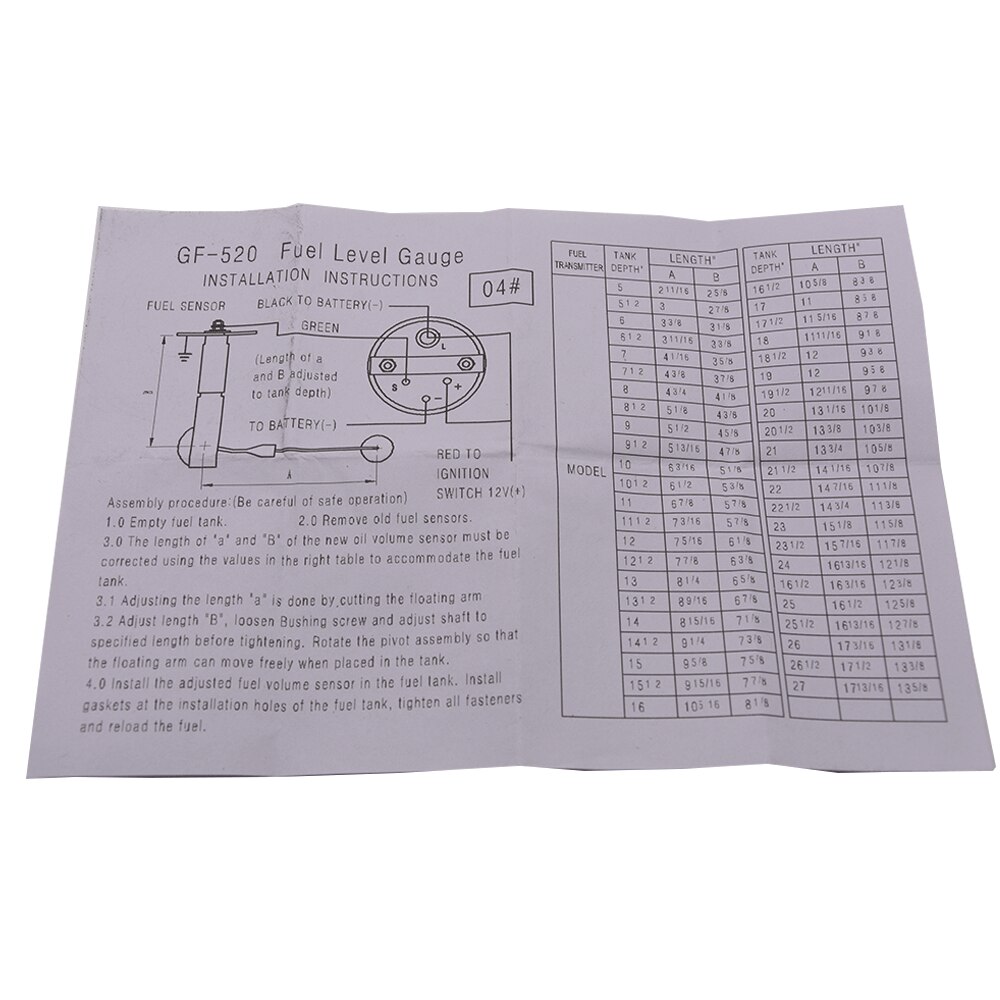 Fuel Float Sensor FOR Fuel Level Gauge Universal Motorcycles Car Meter