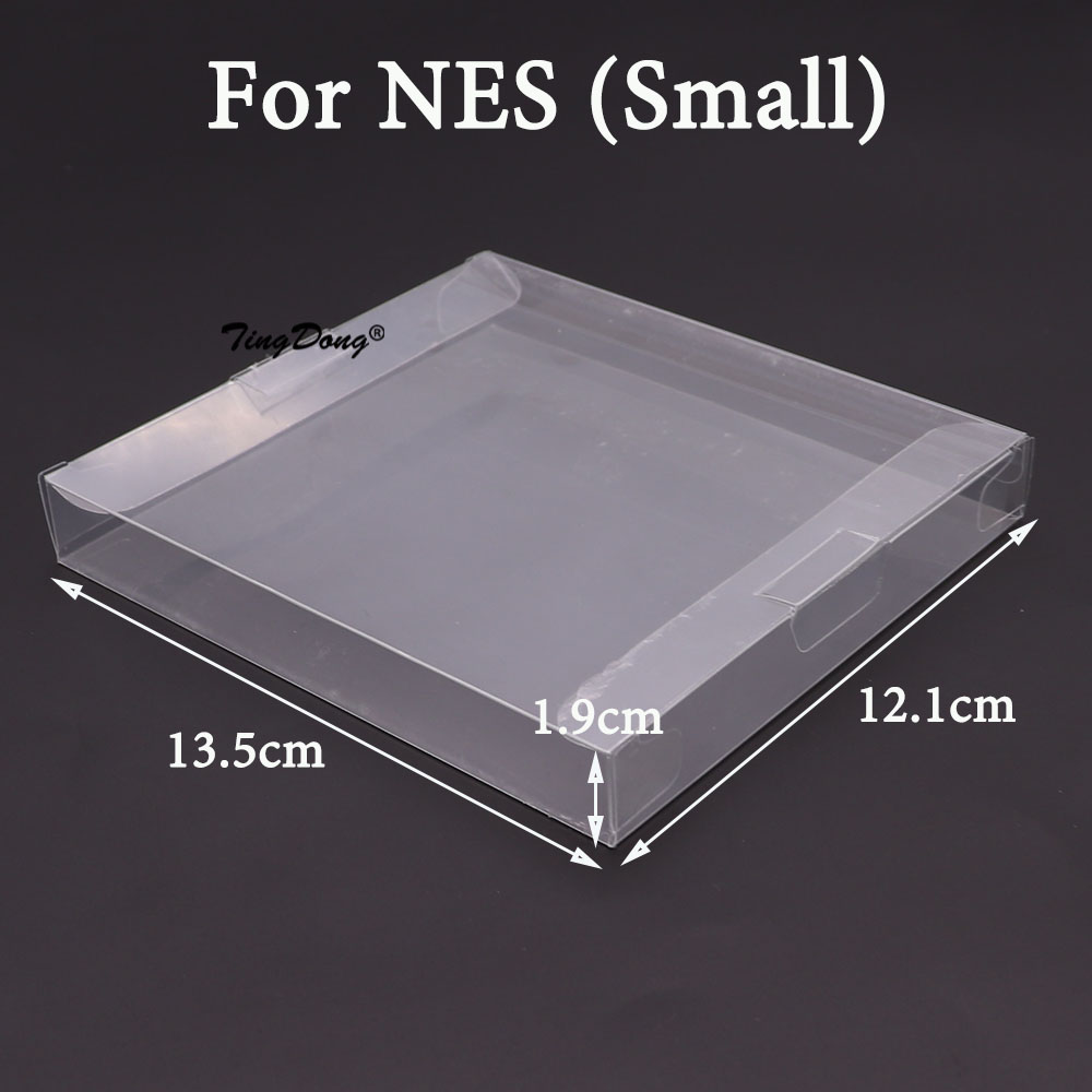 Boîte de jeu transparente en plastique l'horloge, étui de protection, jeux CIB, N64 Go, GBA, GBC, SNES, AnjSwitch, PS5, PS4, PS3, PS2, 20 pièces: Argent