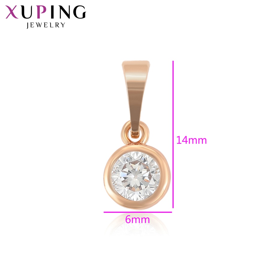 Xuping Exquisite Romantic Round Shape Pendant for Women Temperament Nice Synthetic Cubic Zirconia Family S233-35988