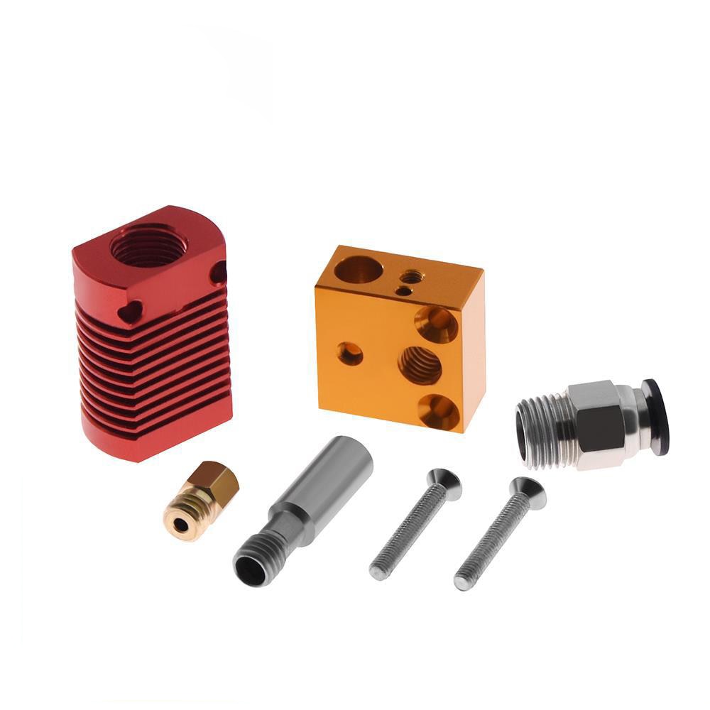 MK8 Montiert Extruder Ende Bausatz für Ender 3 CR10 drucker 1,75mm 0,4mm Düse Aluminium heizung Block 3d drucker zubehör