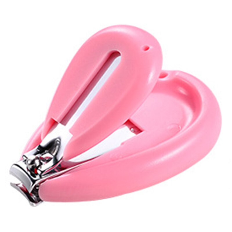 Carino sicuro 0-10Y bambini tagliaunghie per bambini carino tagliaunghie per bambini forbici tagliaunghie per bambini accessori per la cura delle unghie del bambino: Pink