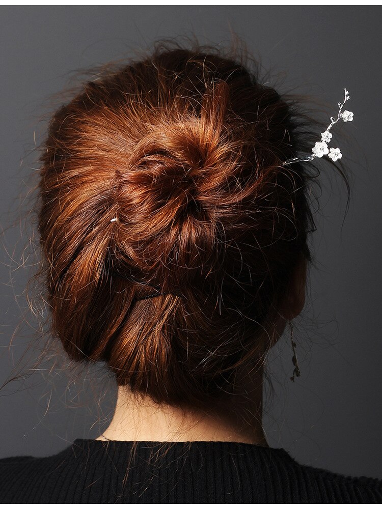 925 haarnadel aus sterlingsilber mit ginkgoblatt-schmetterling, antiker retro-haarschmuck mit perle für damen, handgefertigter feiner schmuck