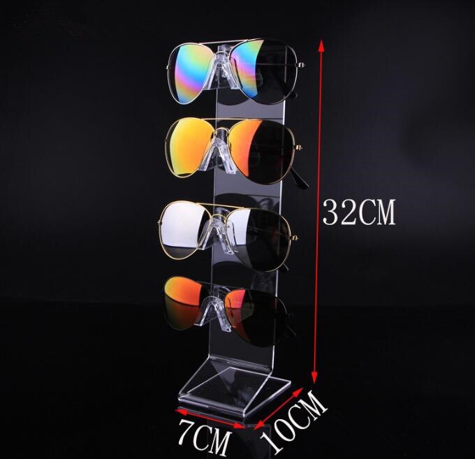 J JACKCUBE DESIGN Sonnenbrillen-Aufbewahrungs-Organizer, Wandmontage, für 6 Brillen, zum Aufhängen von Brillen mit Metallhaken (weiß) - MK1030B